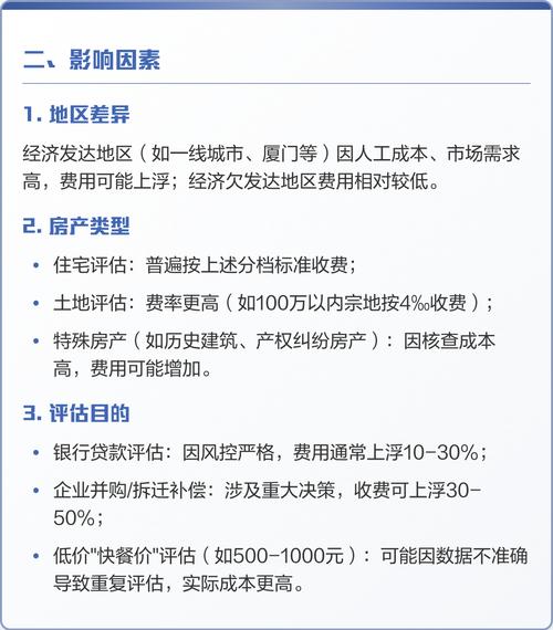 房产评估费用收费标准解析 房地产评估收费指南